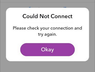 Fixed failed to log in Snapchat on iOS 11, Could Not Conne